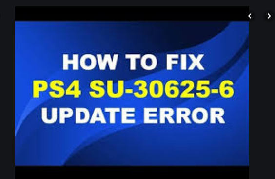 ps4 error SU-30625-6 fix