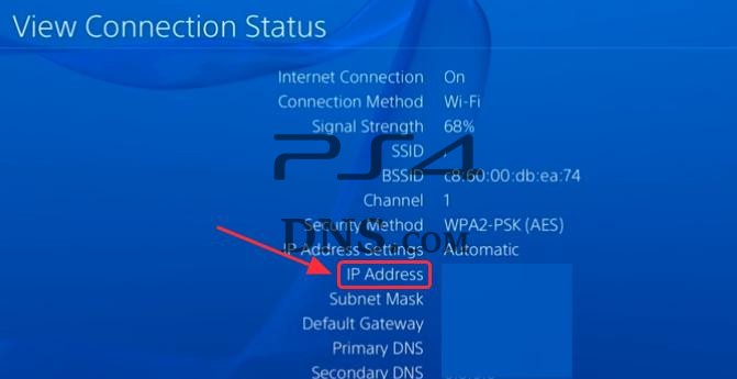 ps4 network connection