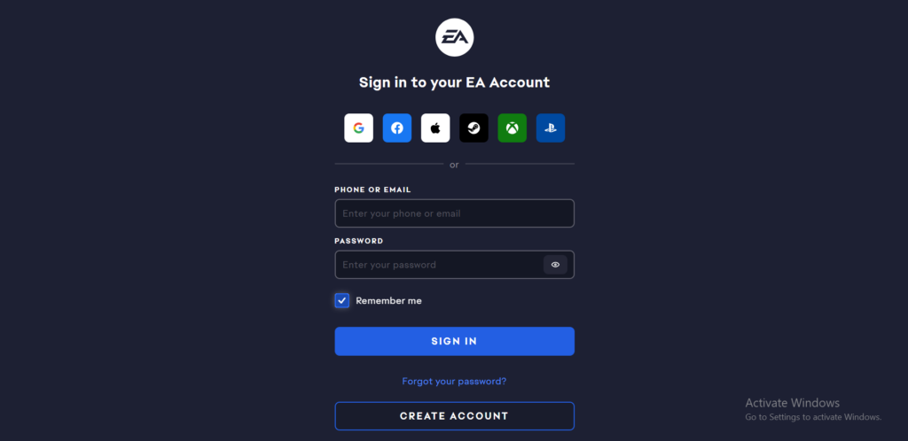 link psn account to EA account 
