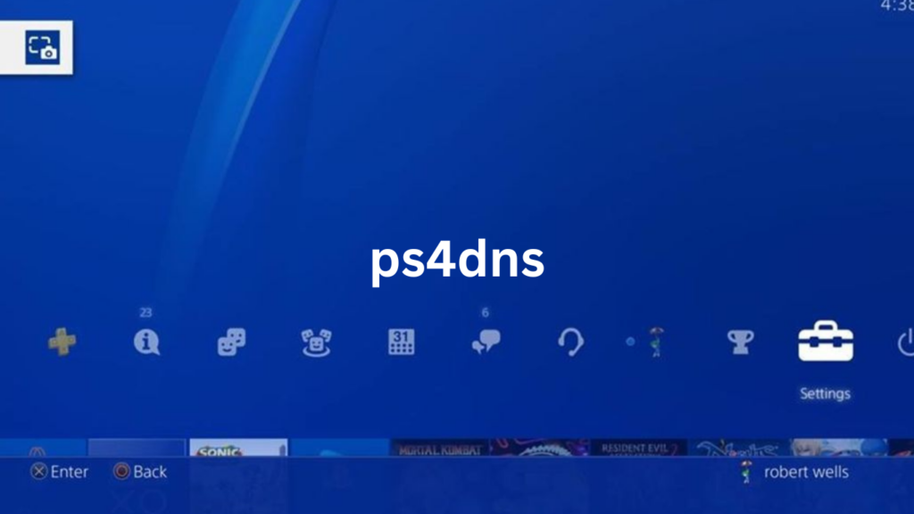 Changing DNS on ps4 Step 1