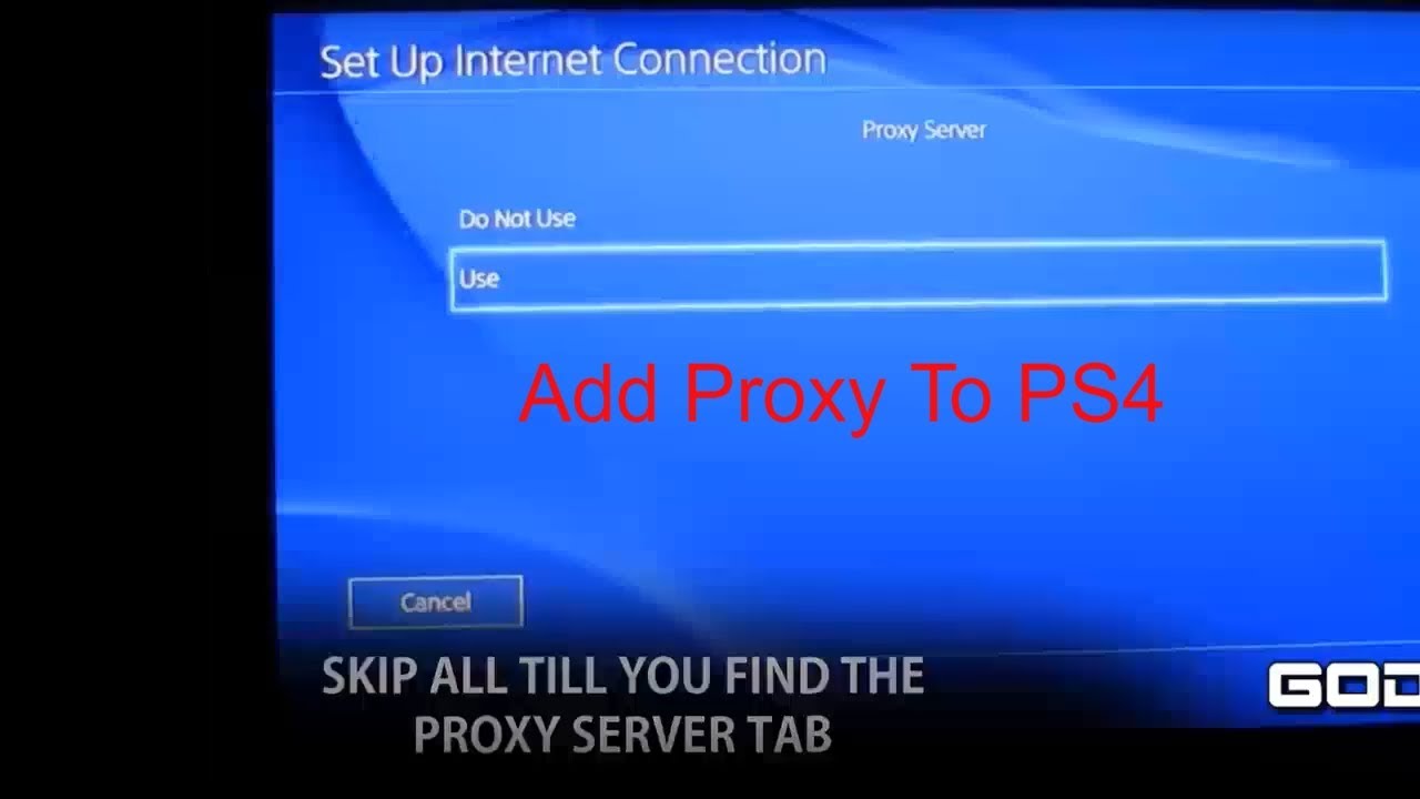 proxy server ps4