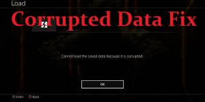 ps4 corrupted data fix