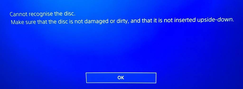 ps4 not reading disc making noise