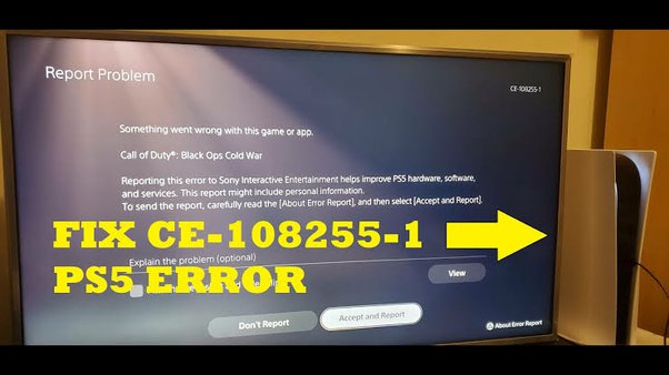 Troubleshooting PS5 Error Code (CE-108255-1)