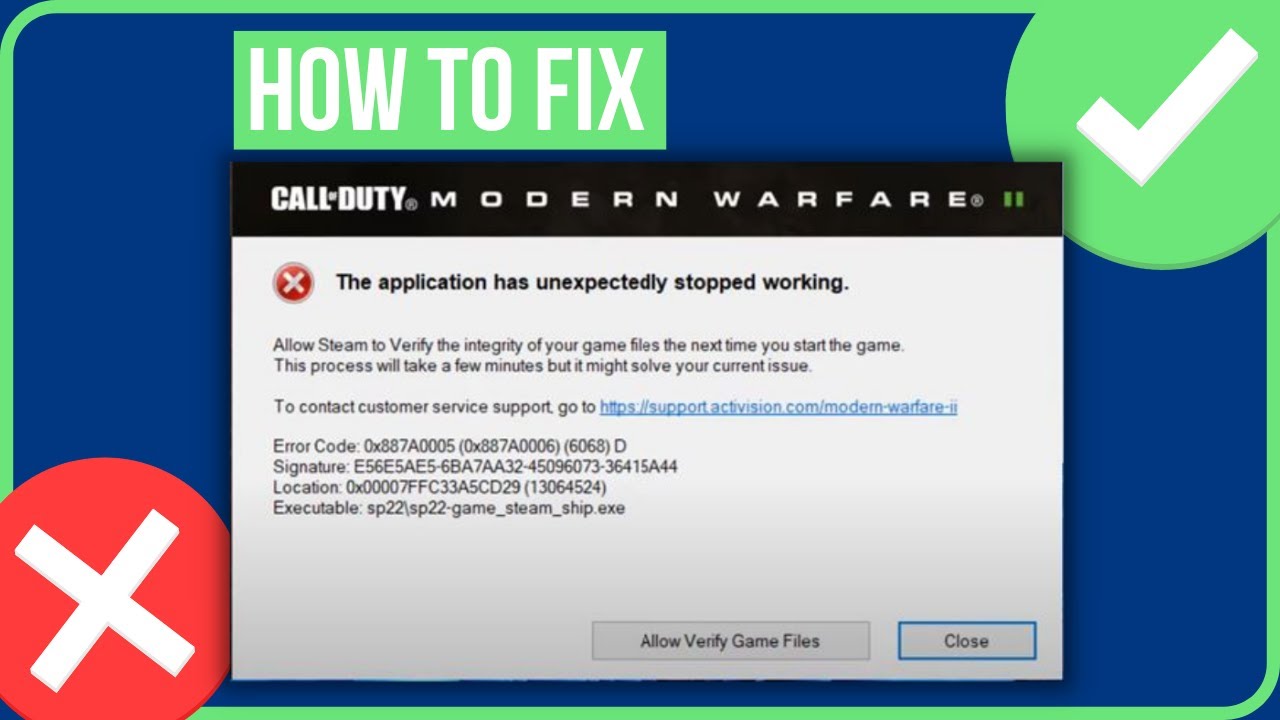 **Frequently Asked Questions (FAQ) - Modern Warfare 2 Error Code 0x887a0005** **Q1: What is Modern Warfare 2 Error Code 0x887a0005, and when does it occur?** **A1:** Error Code 0x887a0005 is a PC-exclusive issue in Modern Warfare 2 that leads to game crashes. It commonly occurs when picking a loadout or during the map loading screen, and some players may face difficulties getting past the Activision splash screen. **Q2: How often does Error Code 0x887a0005 occur for players?** **A2:** The frequency of occurrence varies among players, but it is reported to happen quite frequently for some during specific in-game actions. **Q3: What are the potential consequences of Error Code 0x887a0005?** **A3:** Players experiencing this error may encounter game crashes, preventing them from progressing in Modern Warfare 2. Some players may not even pass the Activision splash screen. **Q4: What should I do if I encounter Modern Warfare 2 Error Code 0x887a0005?** **A4:** Two initial solutions to try are: - **Repair Game Files:** Verify game file integrity through Steam or Battle.net to remove any corrupt files. - **Disable NVIDIA Ansel:** Follow specific steps to disable NVIDIA Ansel, a common culprit for the error. **Q5: How can I repair game files in Steam or Battle.net?** **A5:** - For Steam: Right-click on Modern Warfare 2 > Properties > Local Files > Verify Integrity of Game Files. - For Battle.net: Click the Gear icon next to the play button for Call of Duty and choose Scan and Repair. **Q6: Why is NVIDIA Ansel considered a culprit for Error Code 0x887a0005?** **A6:** NVIDIA Ansel is associated with this error, and disabling it can resolve the issue. The steps to disable it involve deleting specific folders and using Command Prompt to turn it off. **Q7: What if the suggested solutions don't work?** **A7:** If the issue persists, it is recommended to reach out to Activision Support for further assistance. They may provide additional troubleshooting steps or solutions. These FAQs aim to provide insights into the Modern Warfare 2 Error Code 0x887a0005, its occurrence, and potential fixes to ensure a smoother gaming experience.